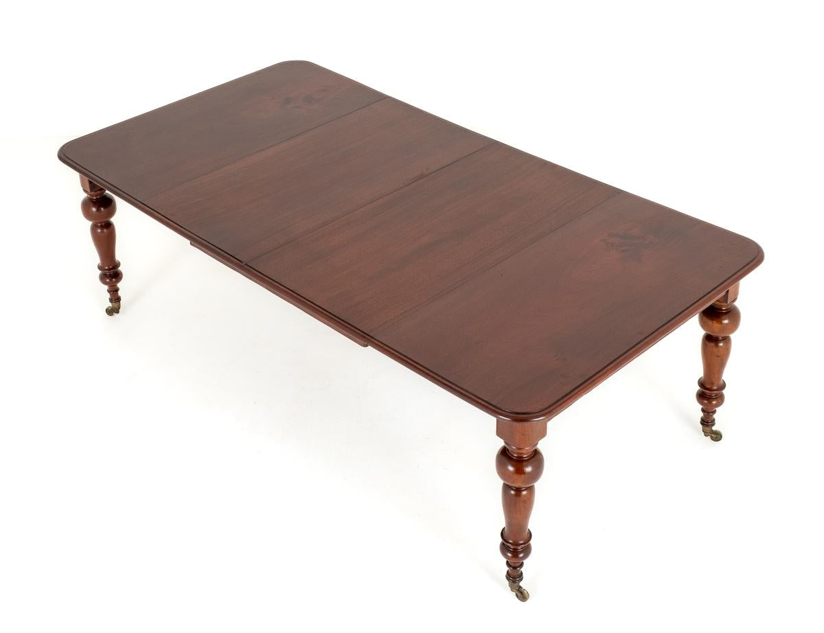 Long Victorian Mahogany Extending Dining Table