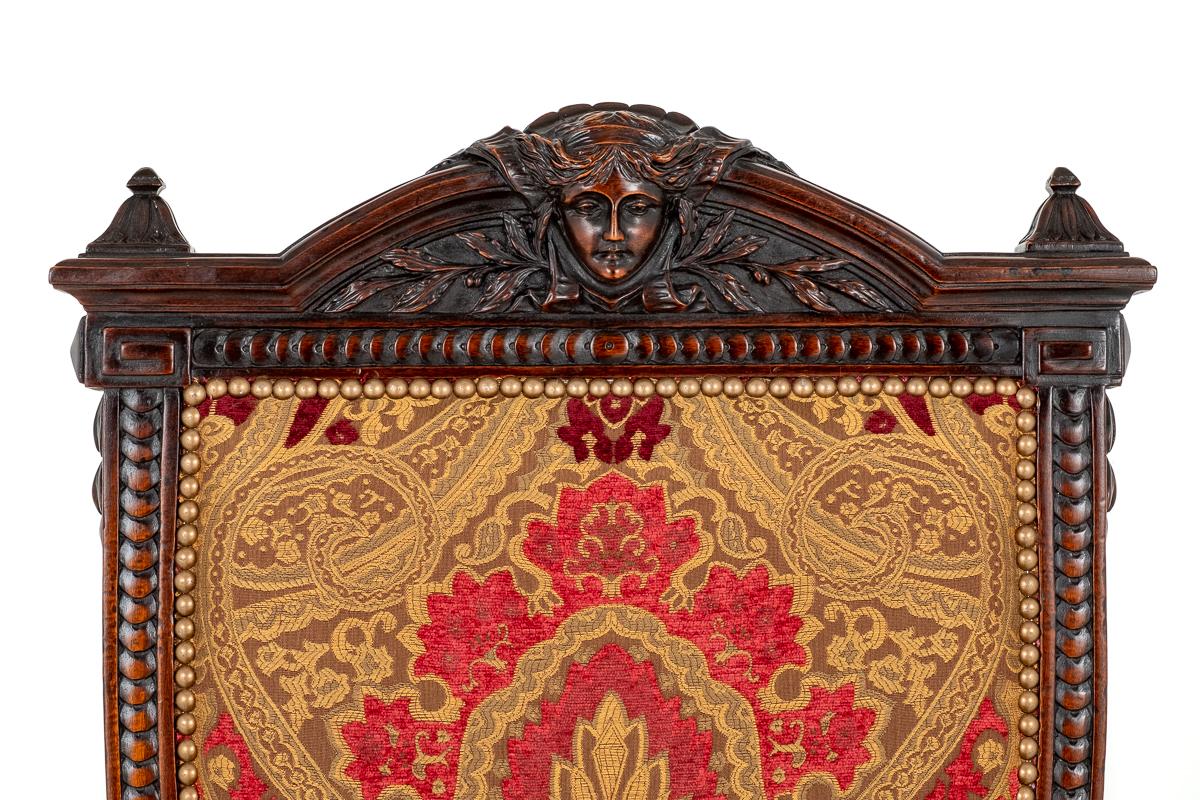 Amazing Set of 16 Mahogany Renaissance Style Dining Chairs
