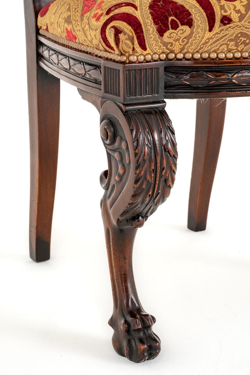 Amazing Set of 16 Mahogany Renaissance Style Dining Chairs