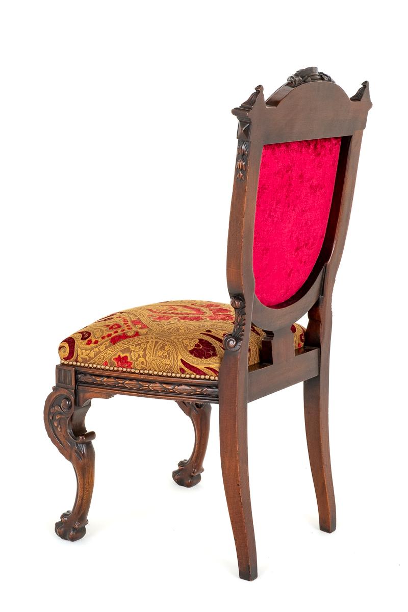 Amazing Set of 16 Mahogany Renaissance Style Dining Chairs