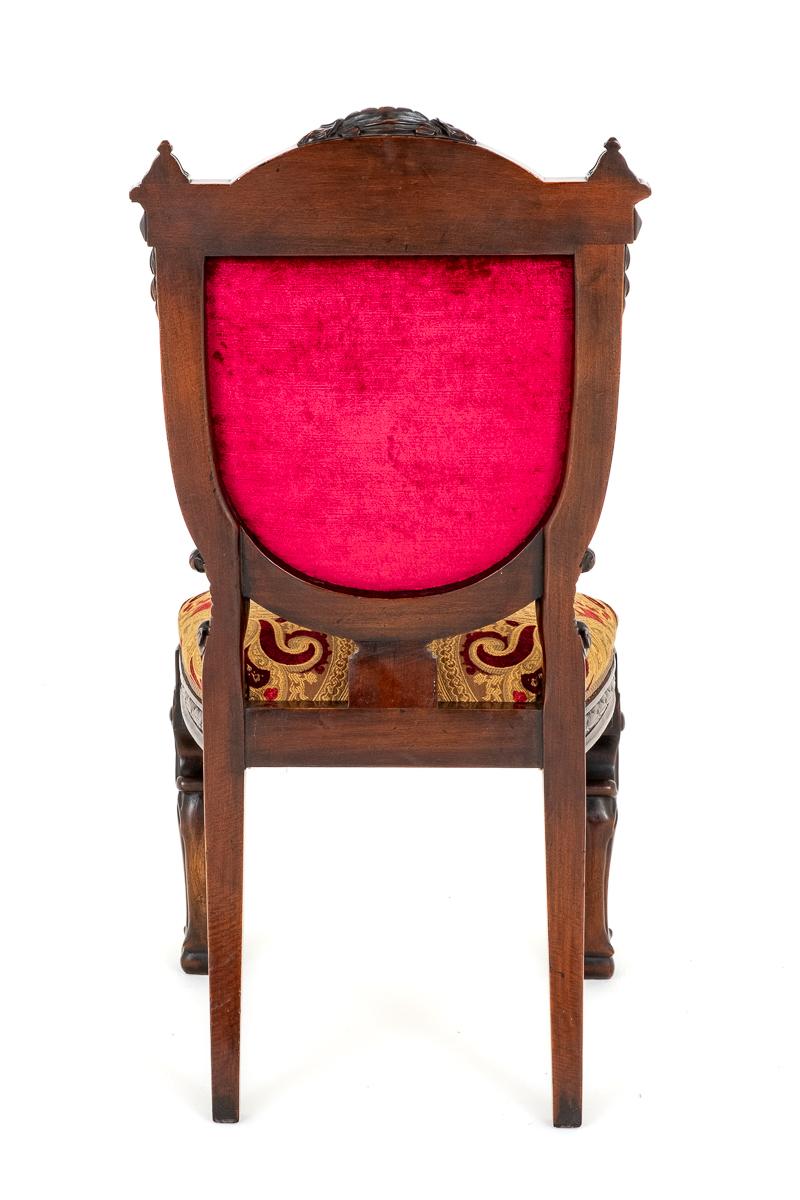 Amazing Set of 16 Mahogany Renaissance Style Dining Chairs