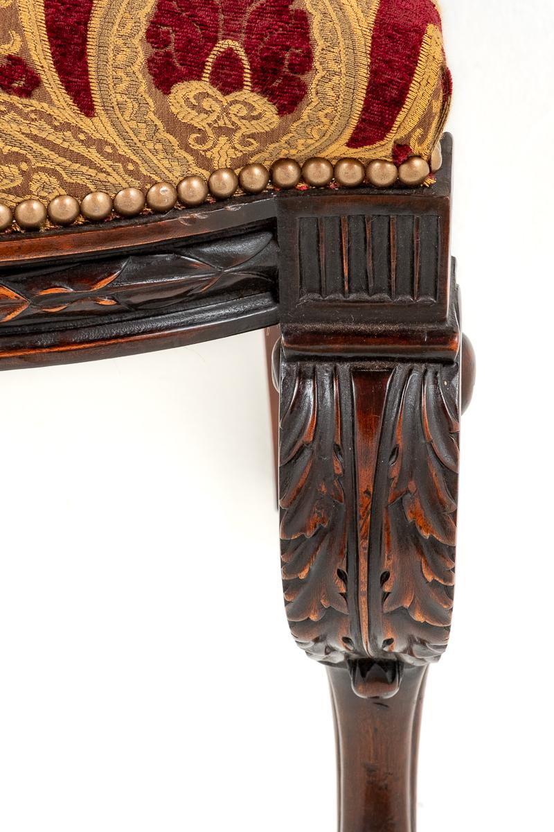 Amazing Set of 16 Mahogany Renaissance Style Dining Chairs