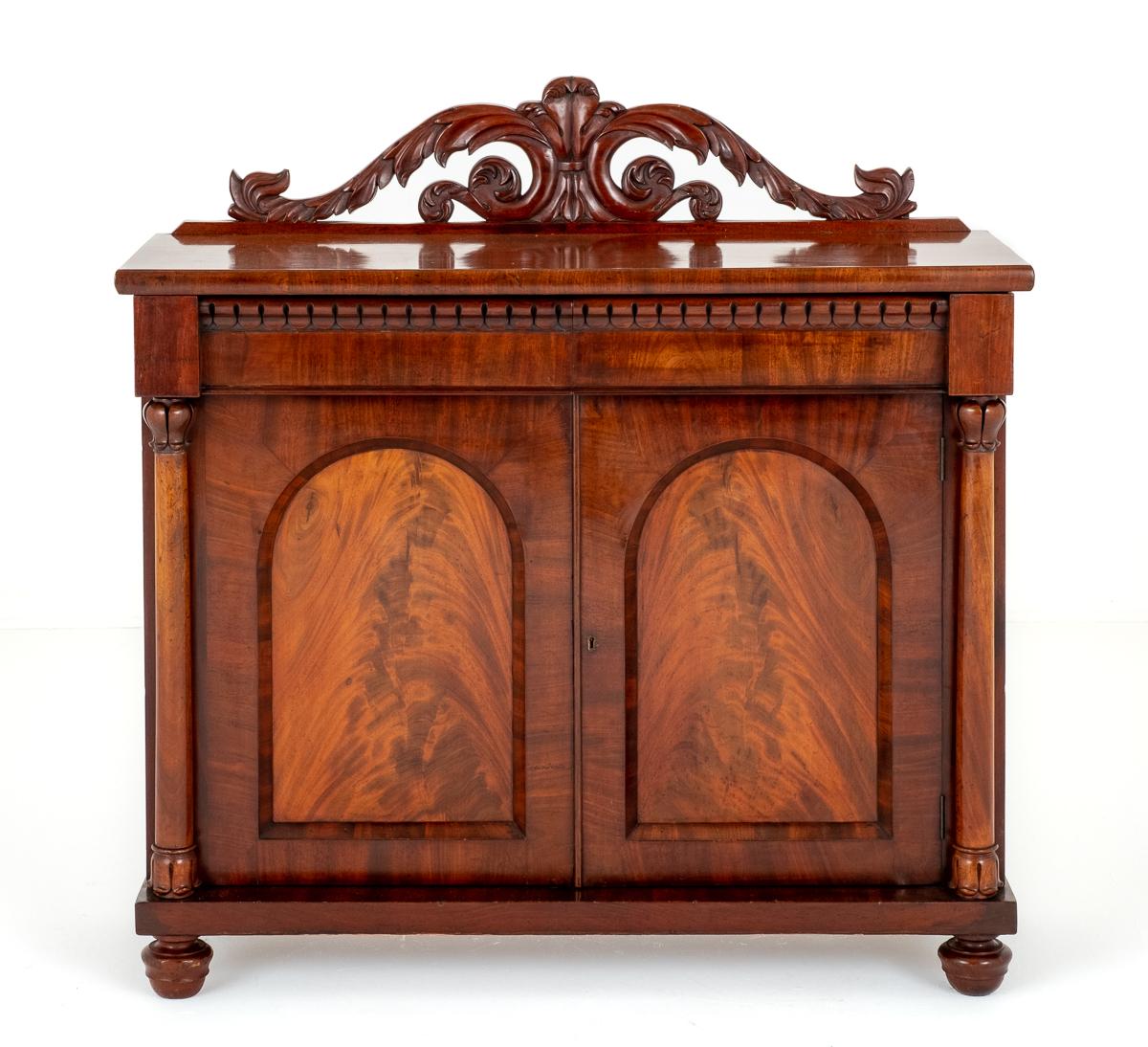William IV 2 Door Mahogany Side Cabinet