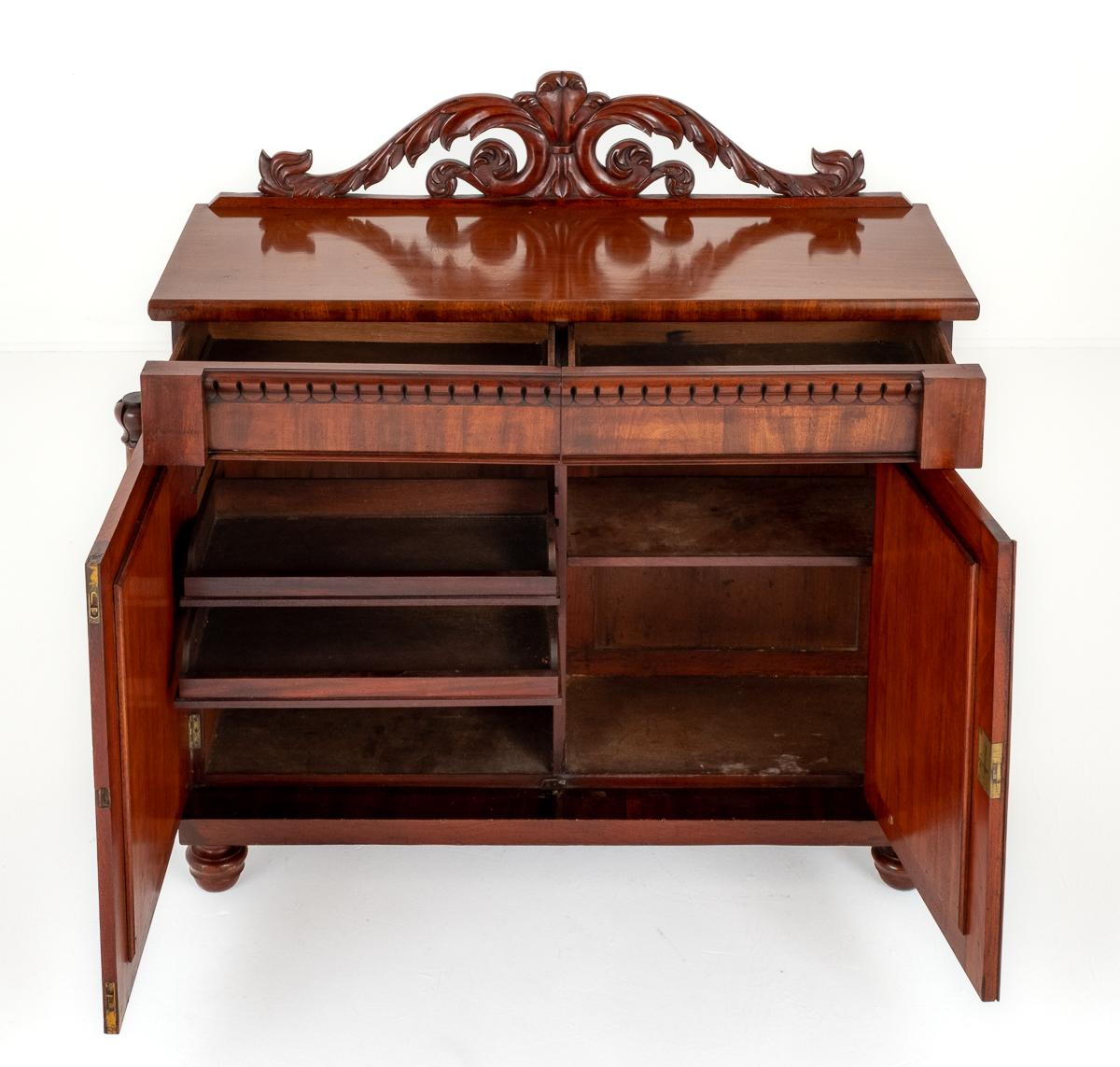 William IV 2 Door Mahogany Side Cabinet