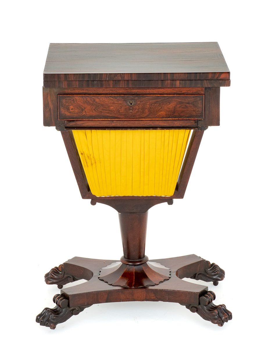 Regency Rosewood Sewing / Games Table
