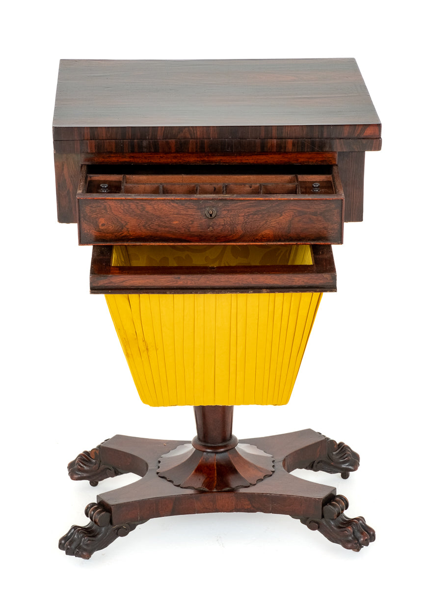 Regency Rosewood Sewing / Games Table