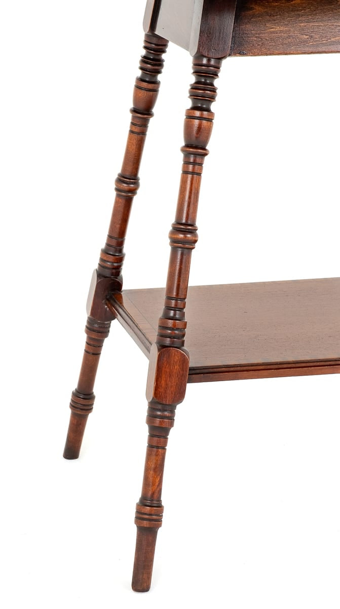 Sheraton Revival Mahogany Square Occasional Table