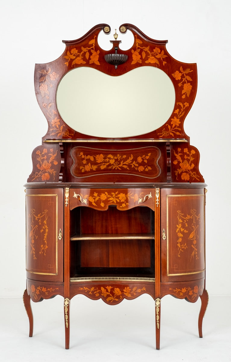 Pretty Mahogany Inlaid Side Cabinet