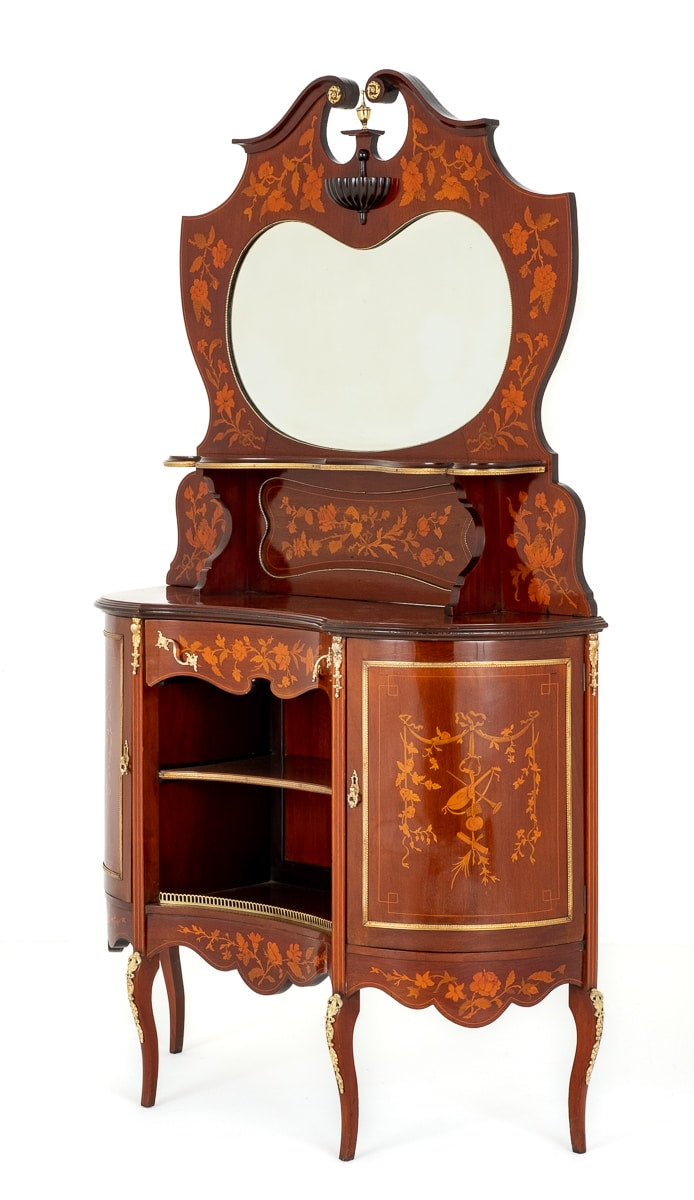 Pretty Mahogany Inlaid Side Cabinet