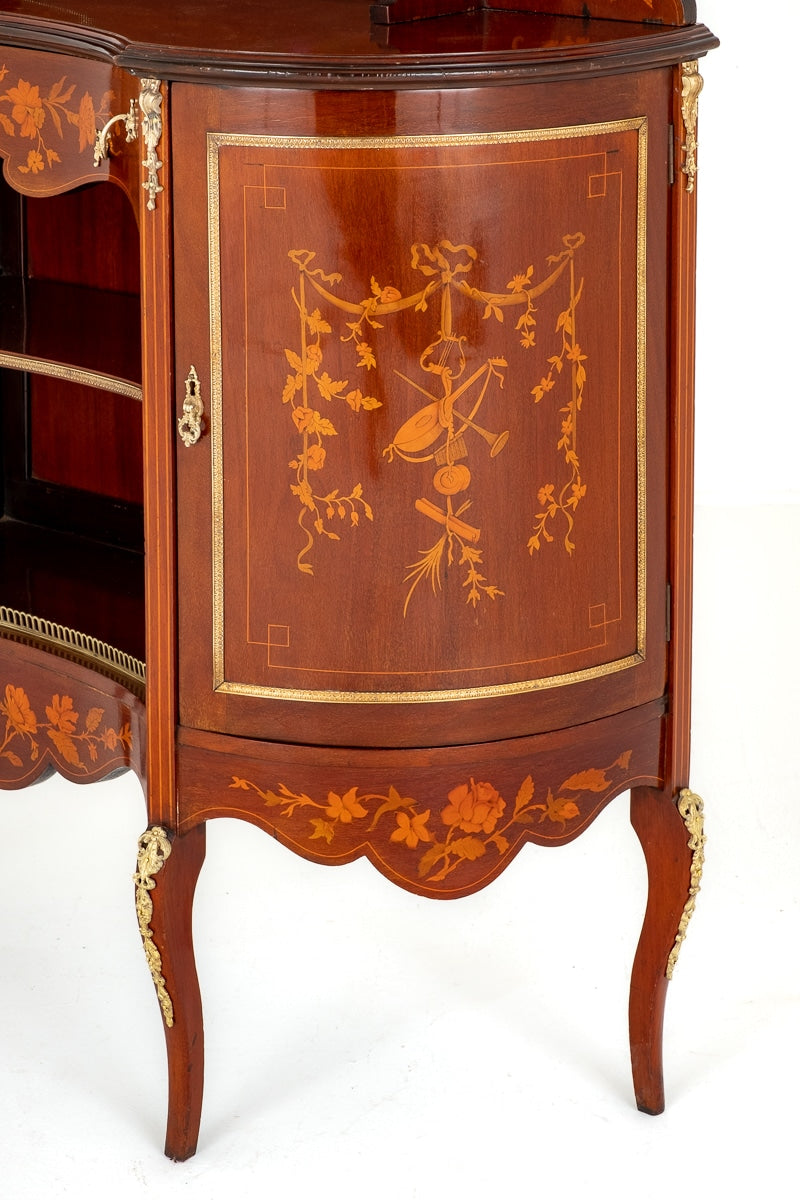 Pretty Mahogany Inlaid Side Cabinet