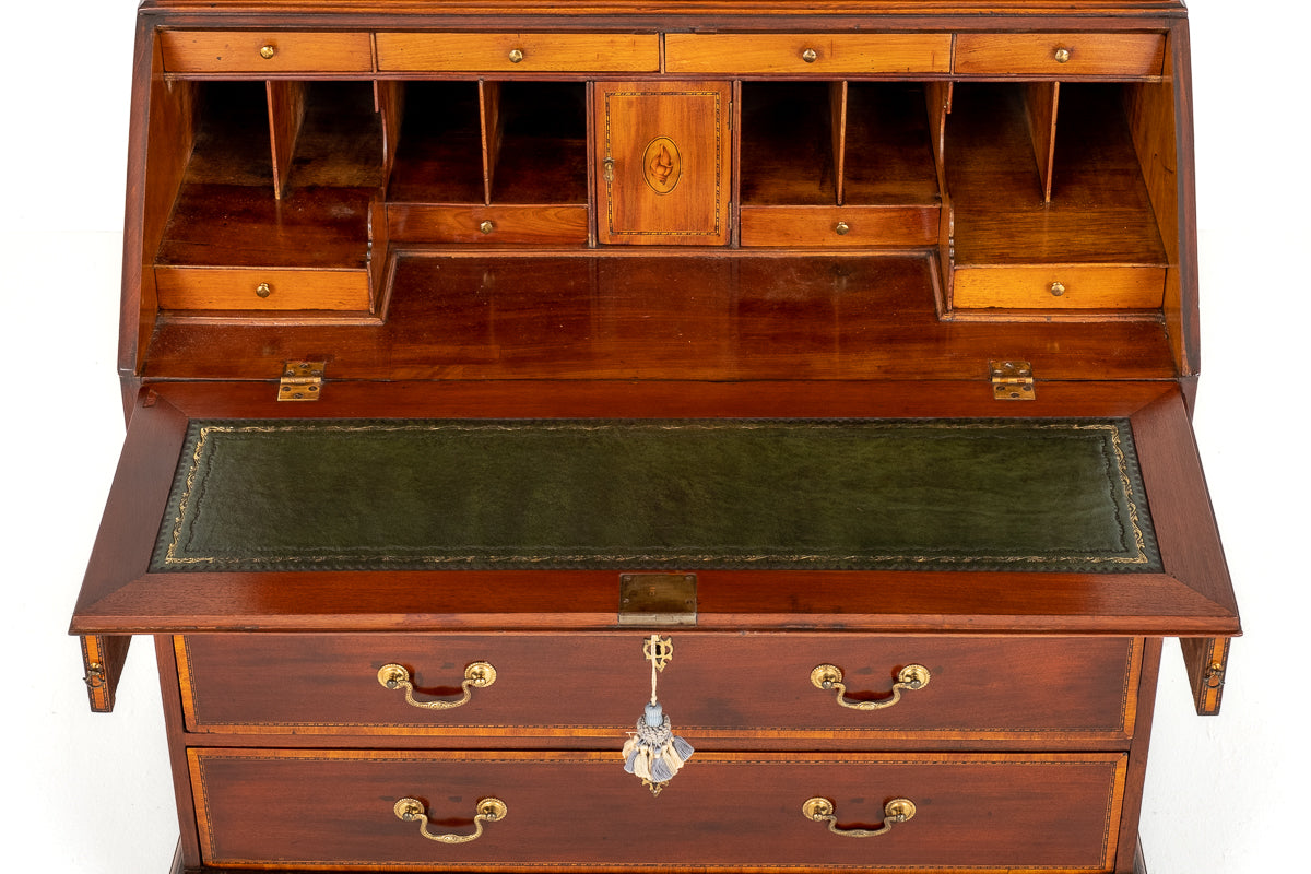 Georgian Mahogany Bureau Bookcase