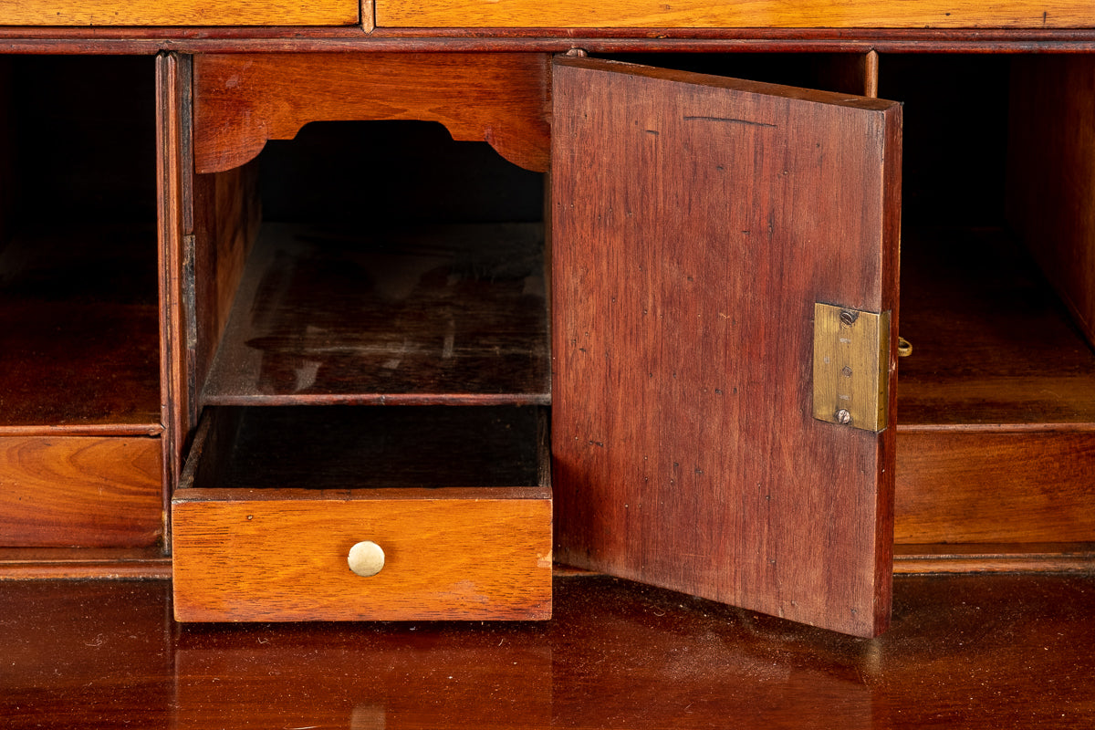 Georgian Mahogany Bureau Bookcase