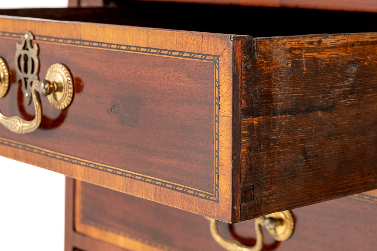 Georgian Mahogany Bureau Bookcase