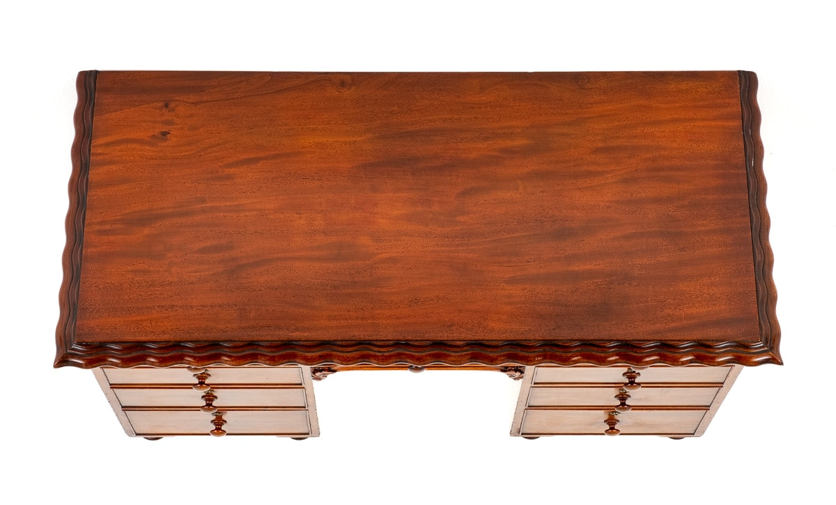 Victorian Mahogany 9 Drawer Desk