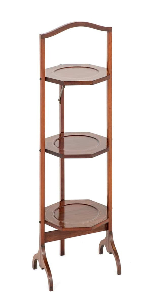 Mahogany Sheraton Revival Cake Stand