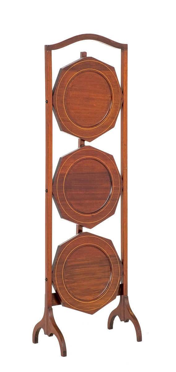 Mahogany Sheraton Revival Cake Stand