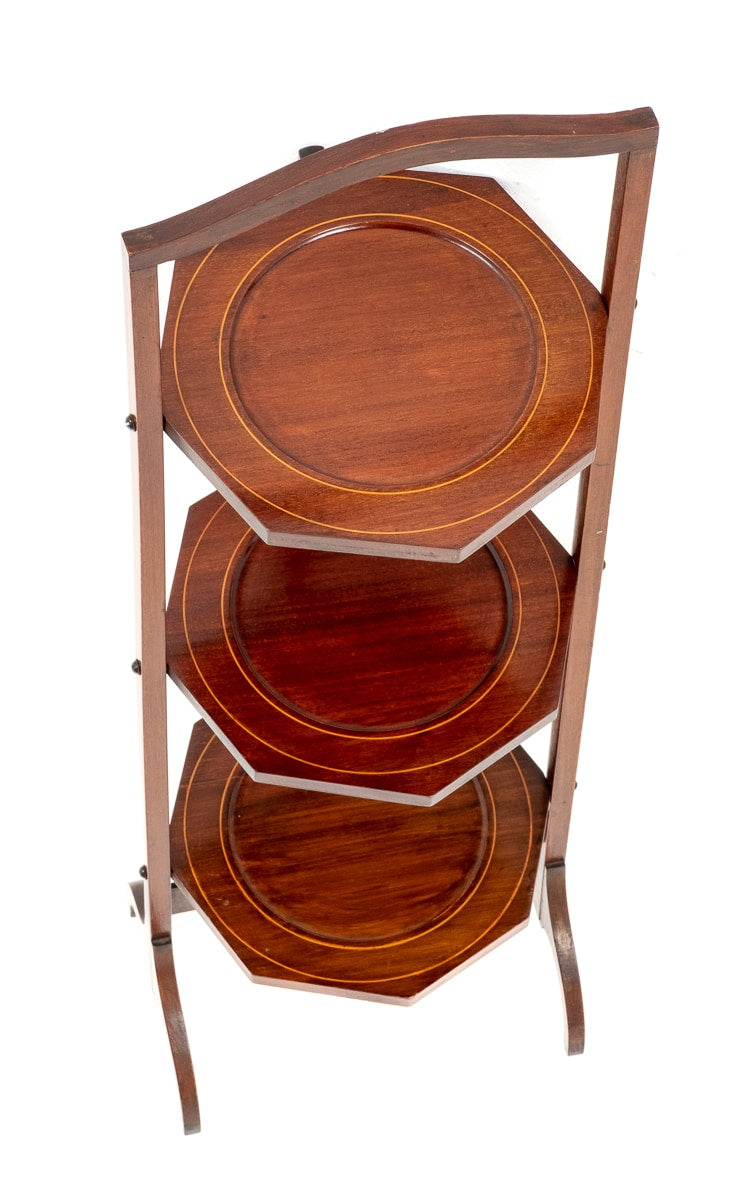 Mahogany Sheraton Revival Cake Stand