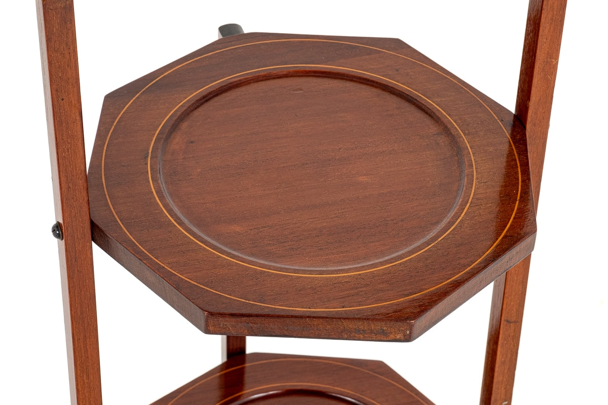 Mahogany Sheraton Revival Cake Stand