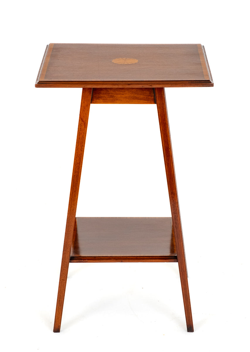 Sheraton Revival Mahogany Occasional Square Table