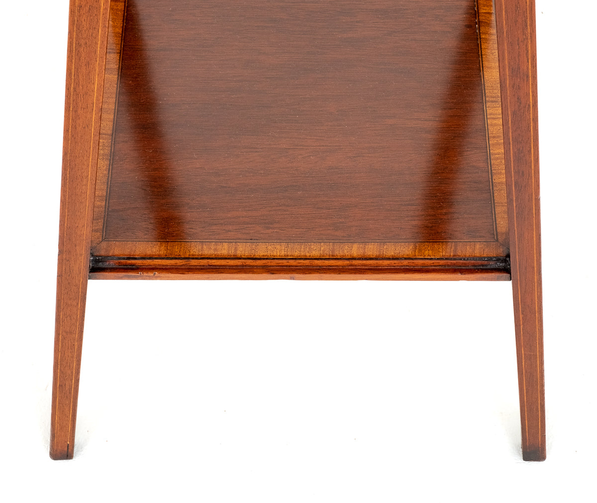 Sheraton Revival Mahogany Occasional Square Table