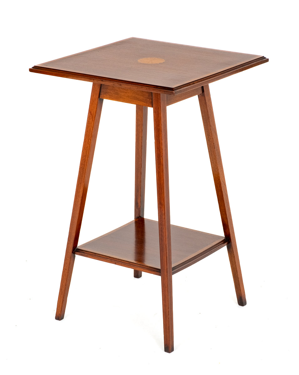 Sheraton Revival Mahogany Occasional Square Table