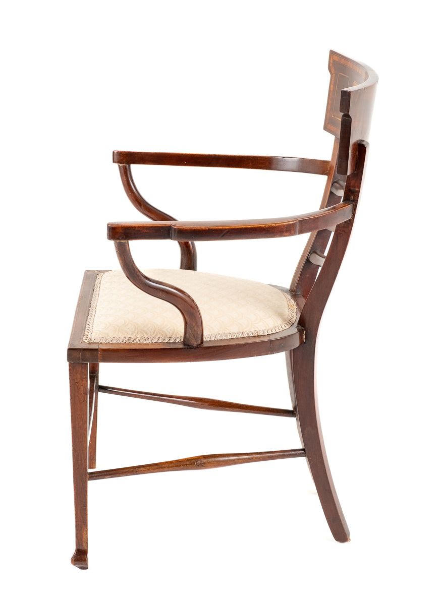 Sheraton Revival Open Arm Chair