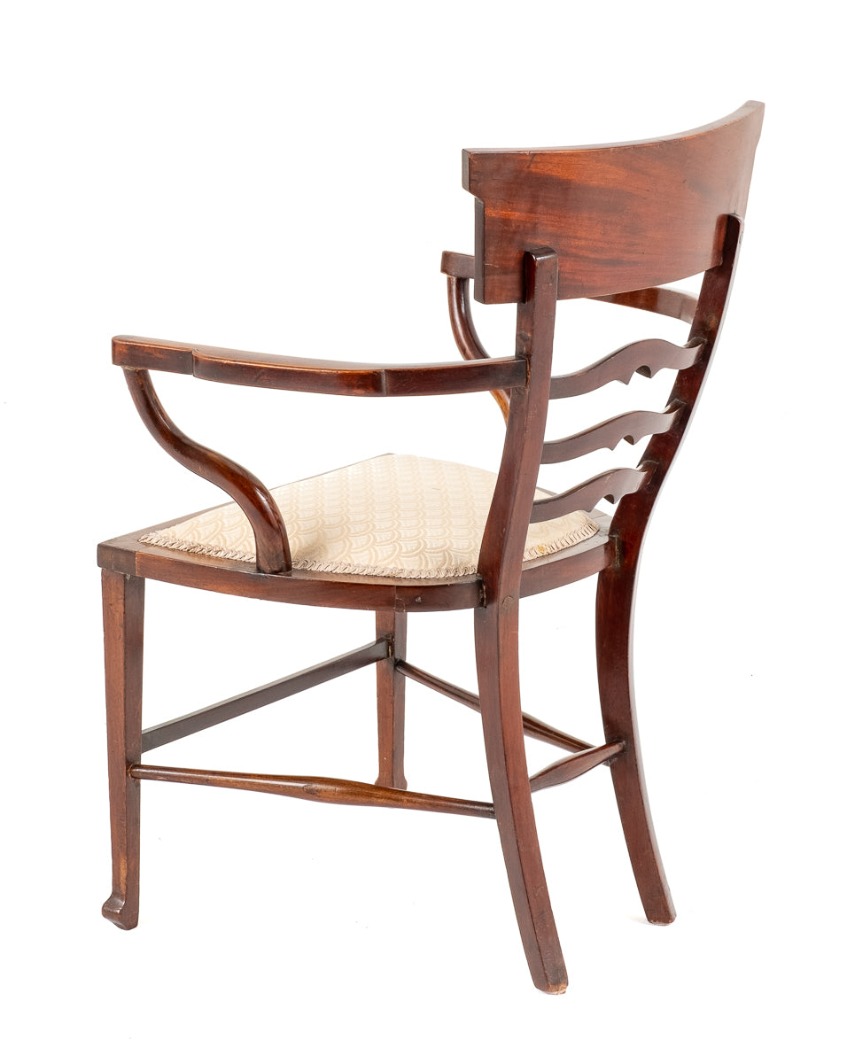 Sheraton Revival Open Arm Chair