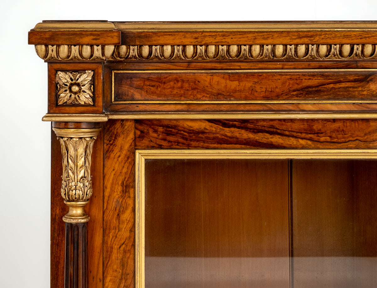 Impressive Olive Wood Victorian Pier Cabinet