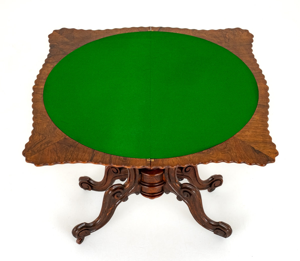 Fantastic Quality Victorian Burr Walnut Card Table