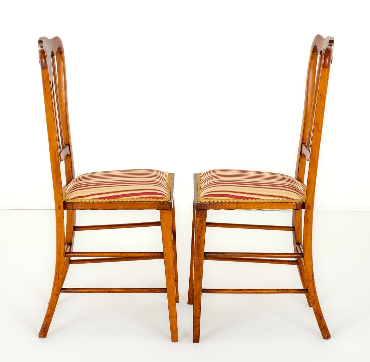 Pair of Satinwood Bedroom Chairs