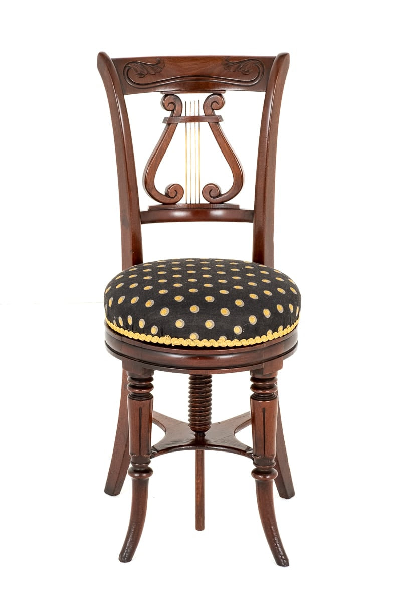 William IV Mahogany Revolving Piano Stool