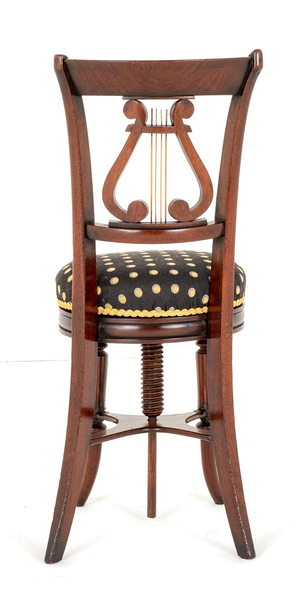 William IV Mahogany Revolving Piano Stool