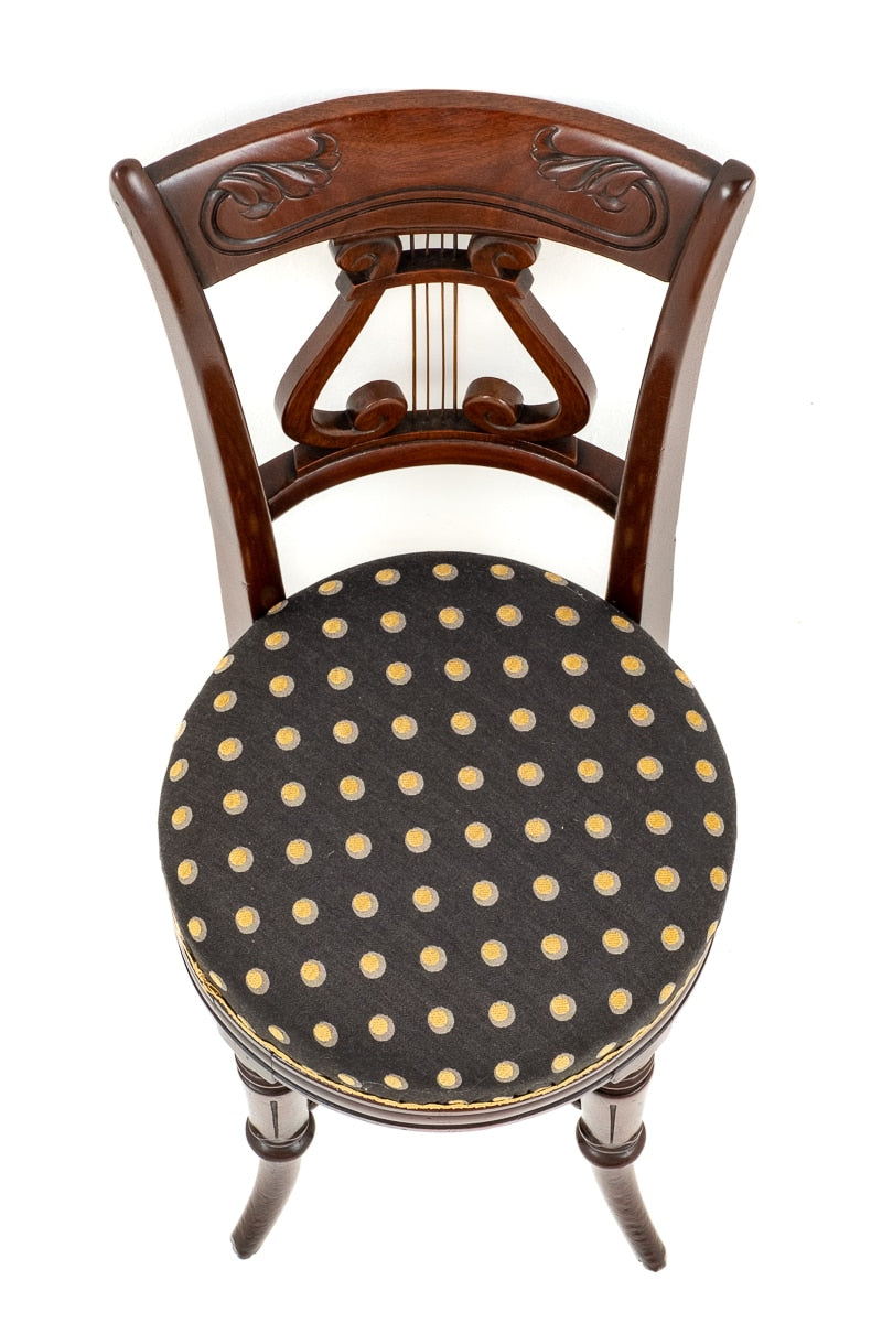 William IV Mahogany Revolving Piano Stool
