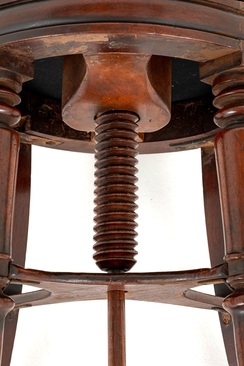 William IV Mahogany Revolving Piano Stool