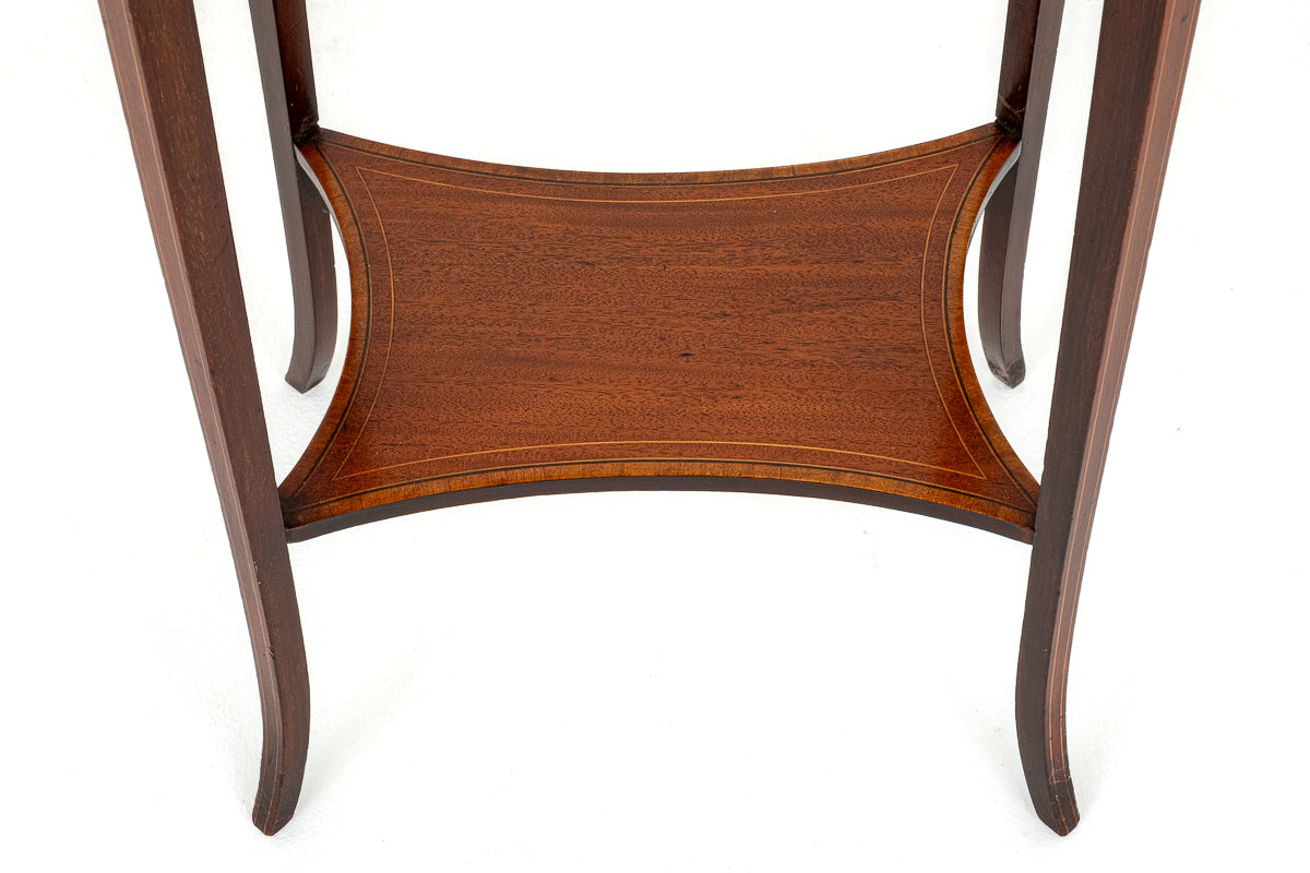 Sheraton Revival Mahogany Sewing Table
