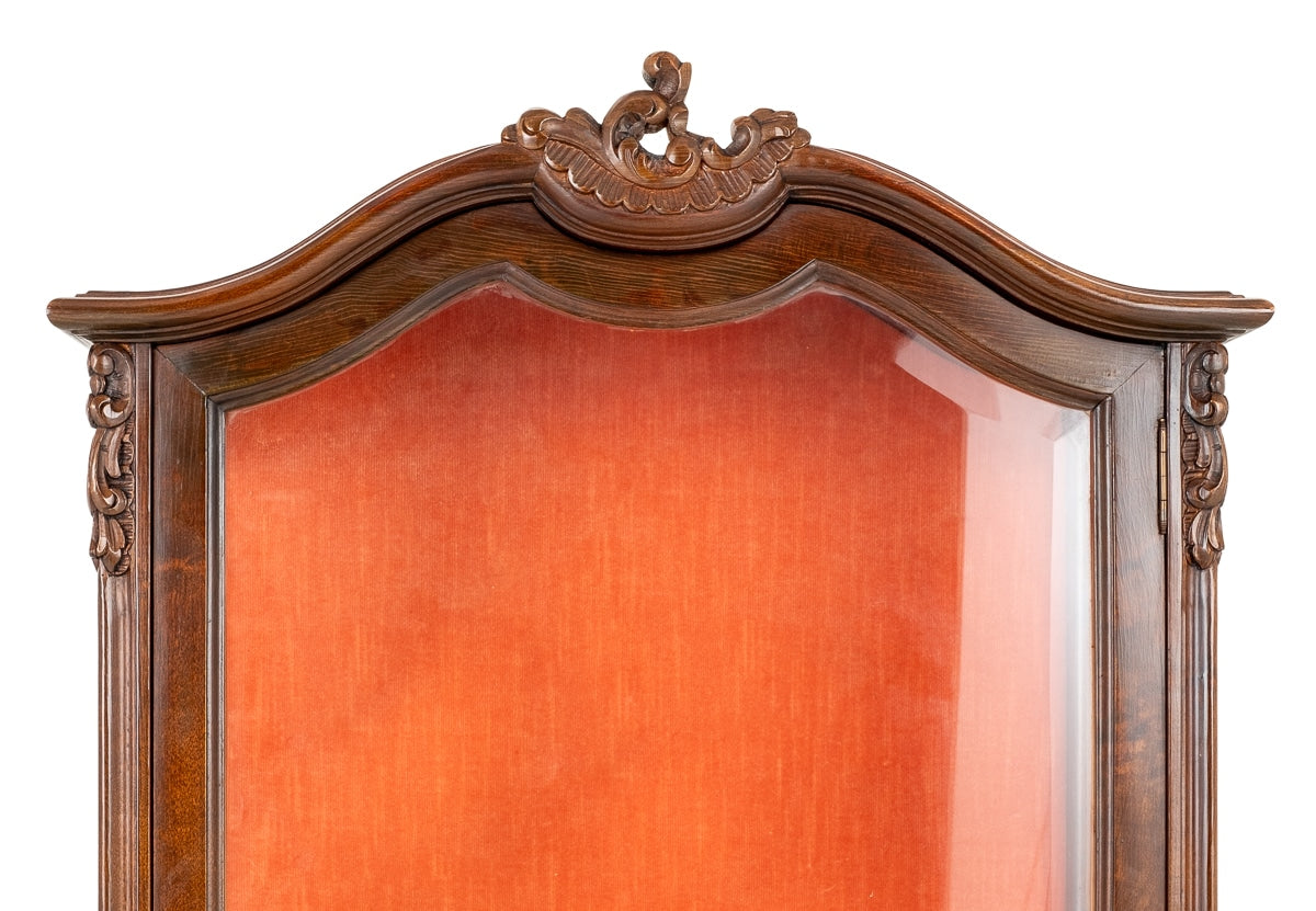 French Style Mahogany Glazed Display Cabinet