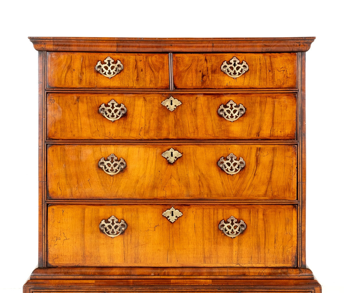 Georgian Walnut Chest on Stand
