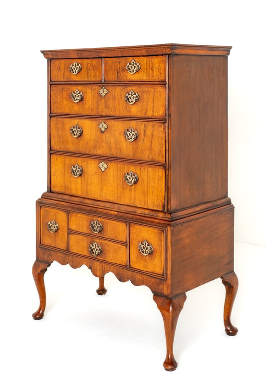 Georgian Walnut Chest on Stand