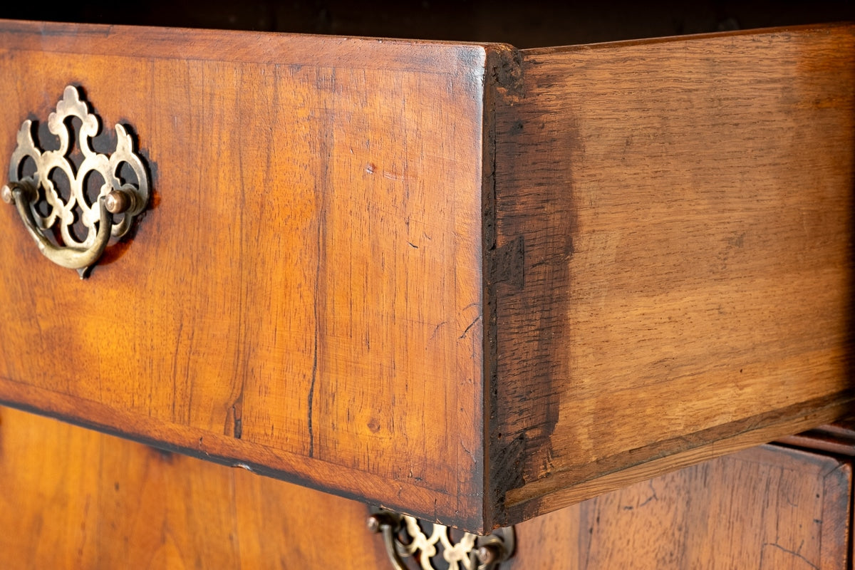 Georgian Walnut Chest on Stand