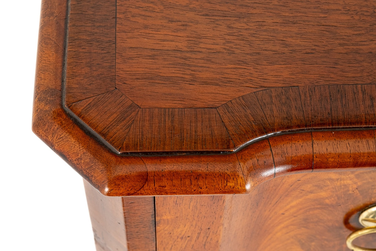 Queen Anne Style Walnut Side Cabinet