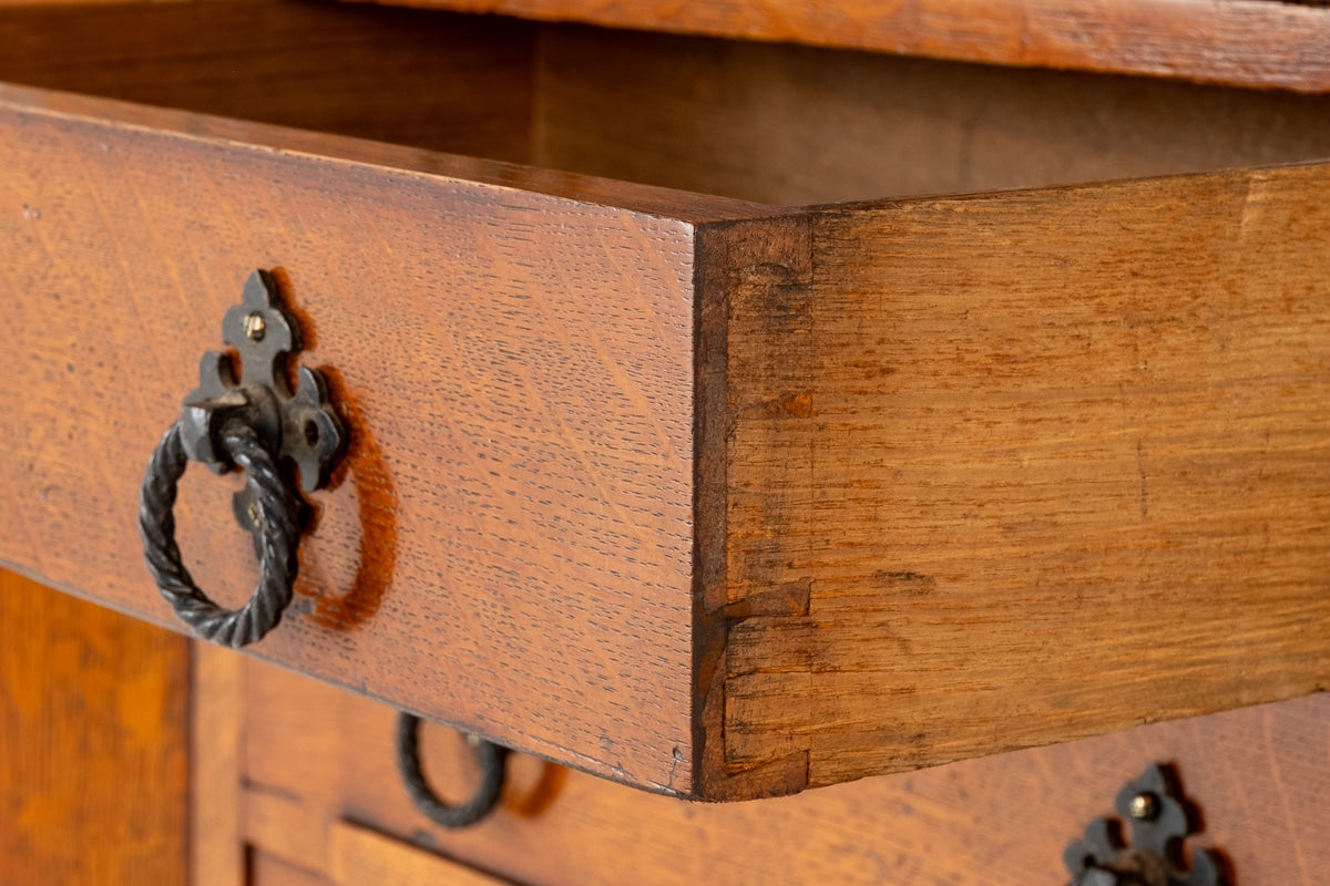 Victorian Blonde Oak Wellington Chest