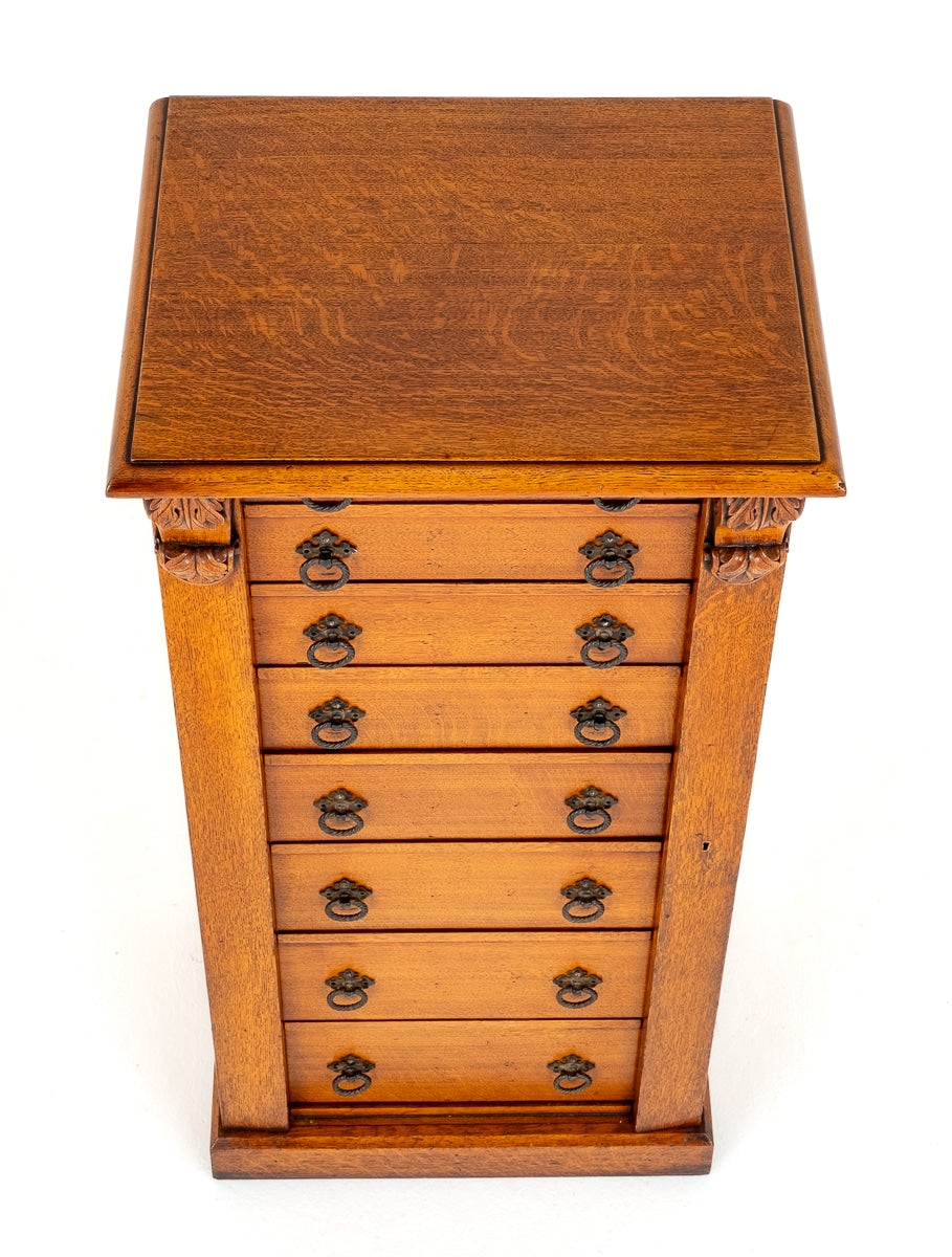 Victorian Blonde Oak Wellington Chest