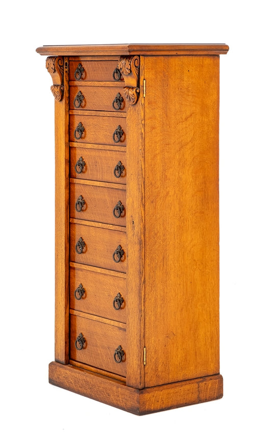 Victorian Blonde Oak Wellington Chest