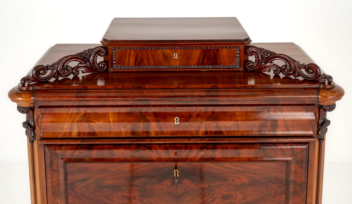 Biedermeier Mahogany Escritoire
