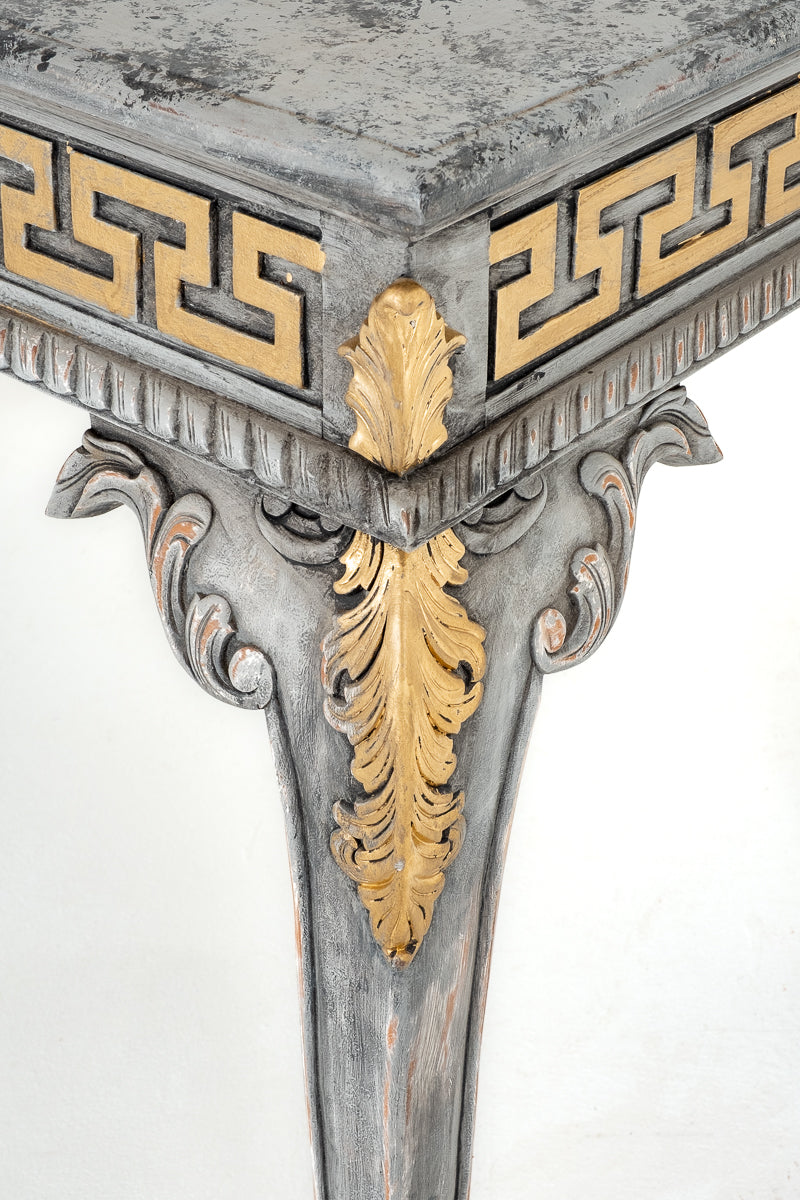 Pair of Chippendale Style Painted Console Tables