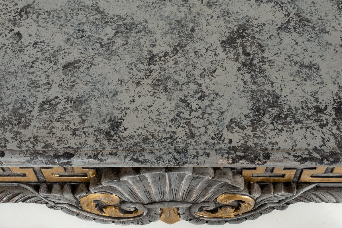 Pair of Chippendale Style Painted Console Tables