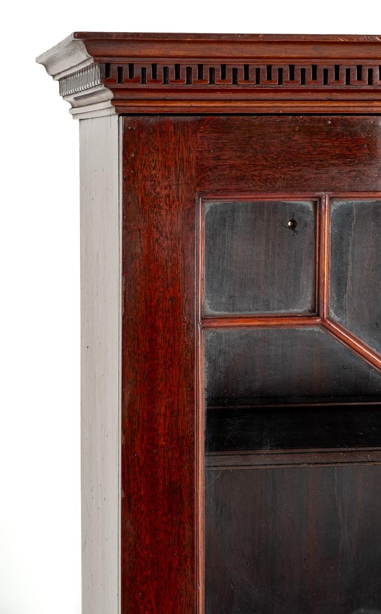Georgian Mahogany Glazed Tall Bookcase