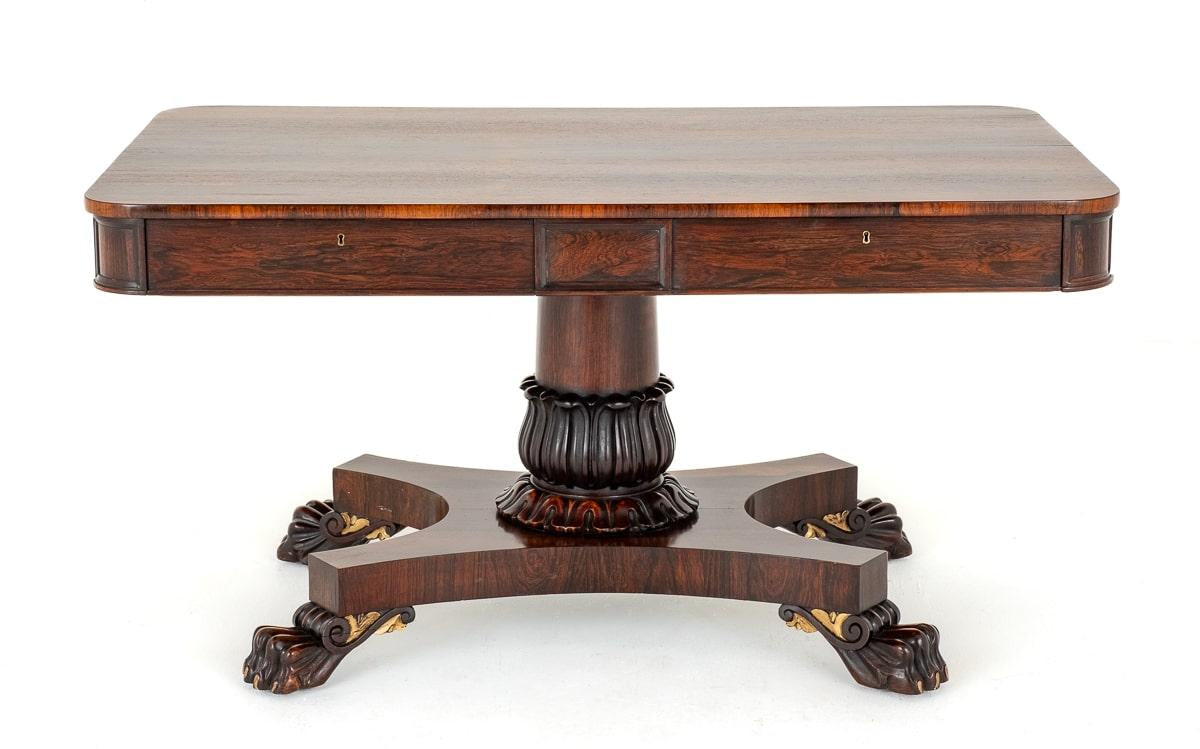 Regency Rosewood Library Table
