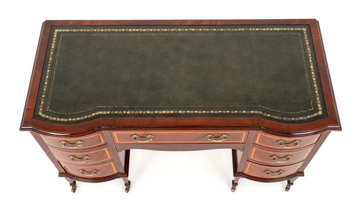 Sheraton Revival Mahogany Writing Desk