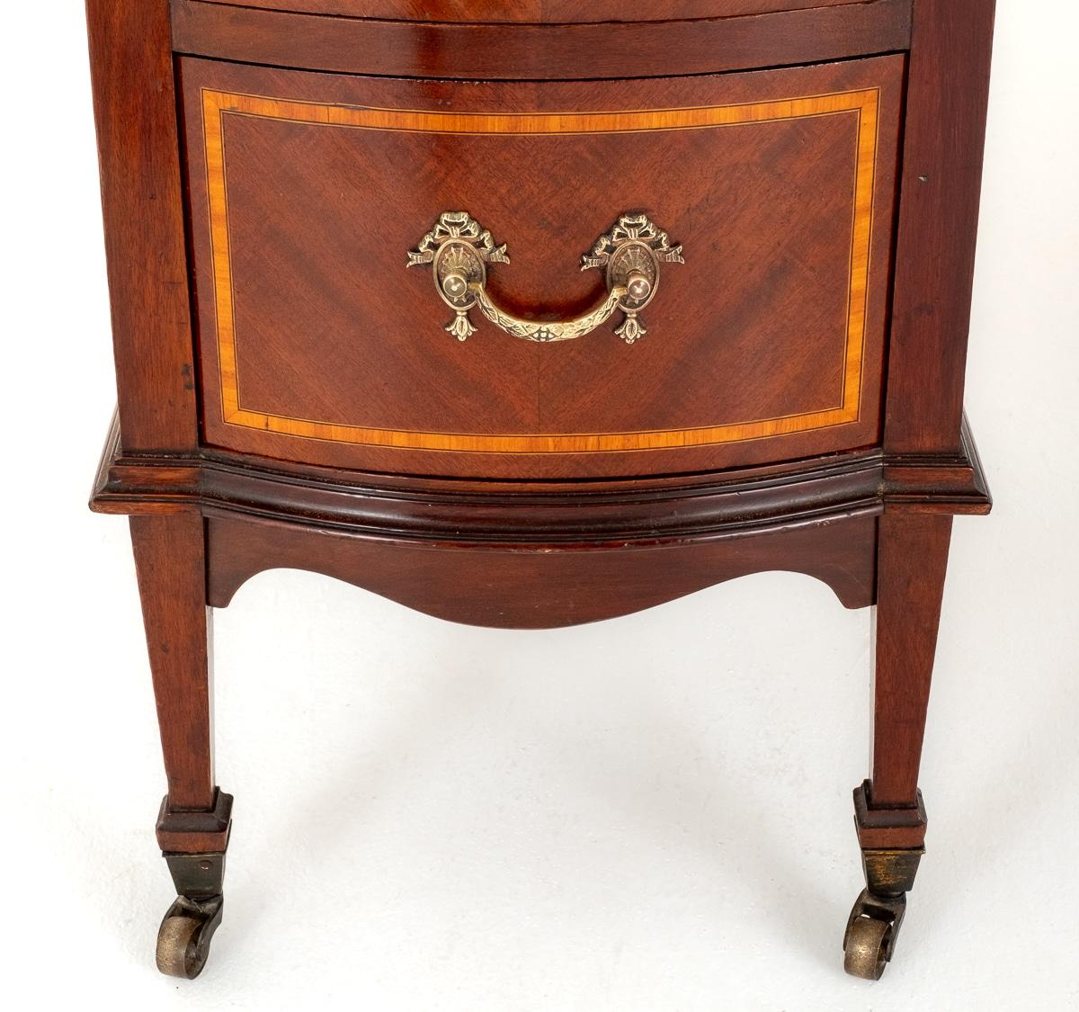 Sheraton Revival Mahogany Writing Desk